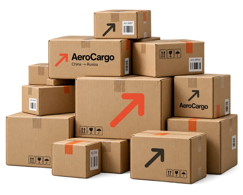 Иллюстрация коробок AeroCargo